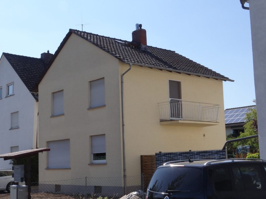 vor Beginn der Baumaßnahme